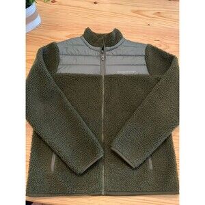 Vineyard Vines mens Small Sherpa Full Zip Coat Jacket Cypress Green  $198